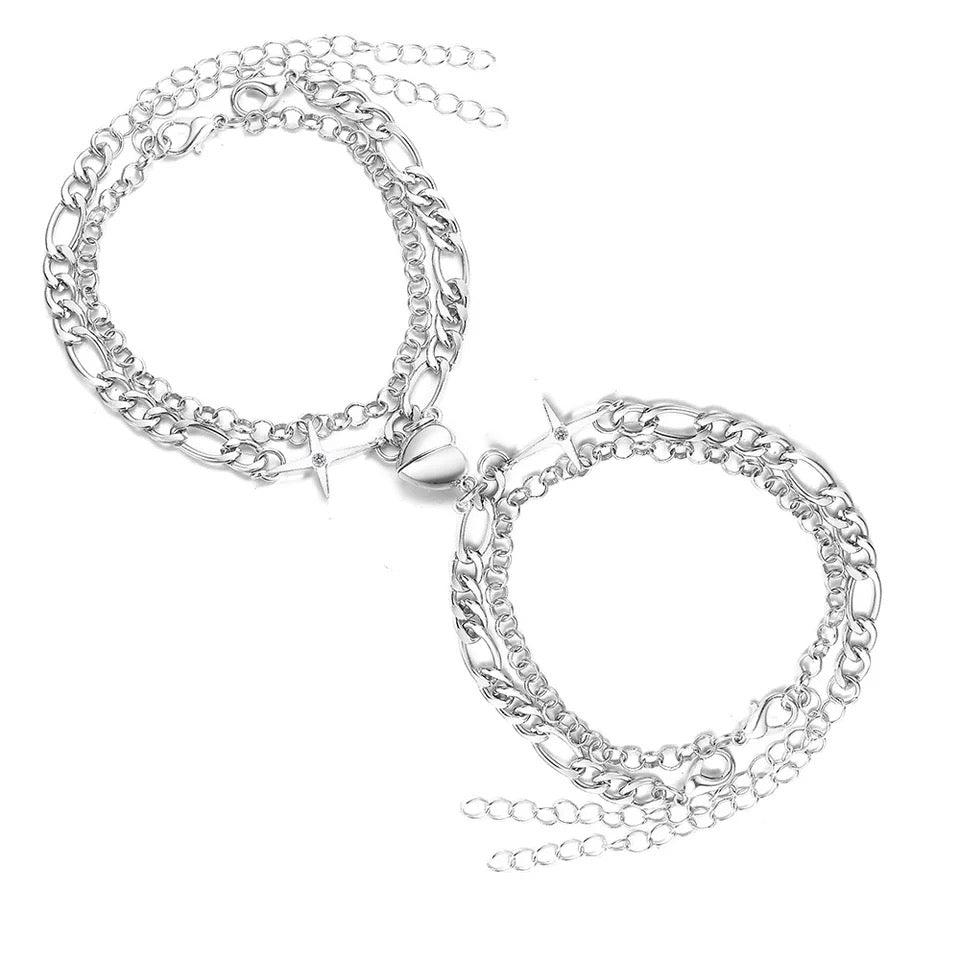 Locked Heart - Couple Bracelet