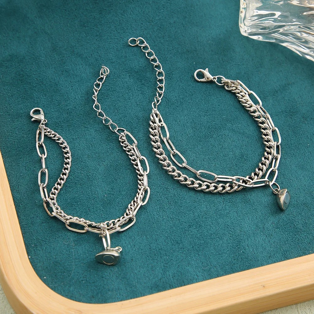 Locked Heart - Couple Bracelet