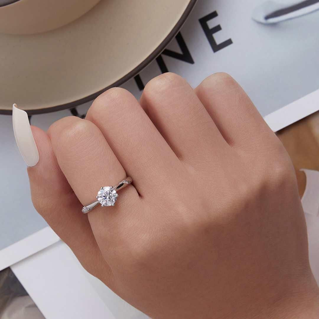 Solitaire - Moissanite Ring