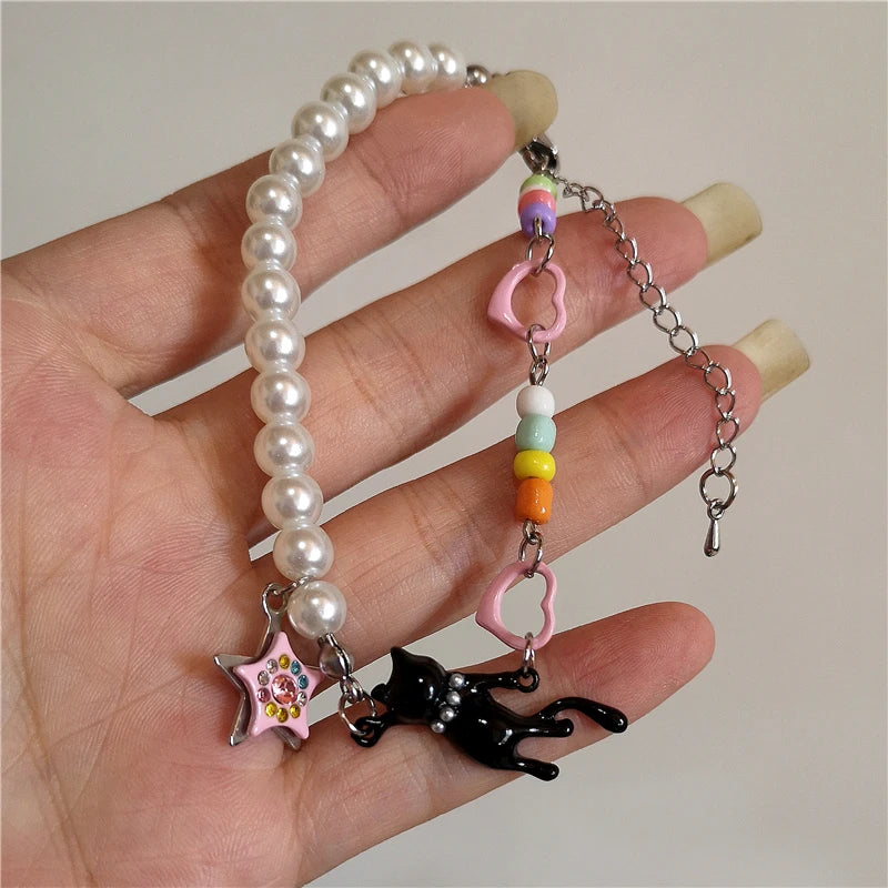 Midnight Meow Charm Bracelet