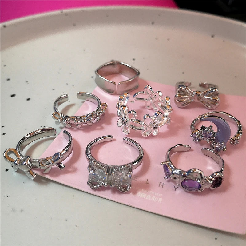 Emotions - 8 Pcs Ring Set