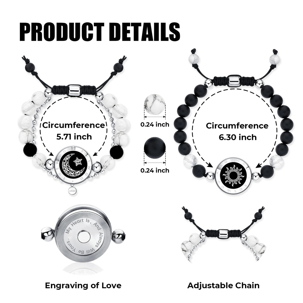 Moon & Sun - Long Distance Bracelets