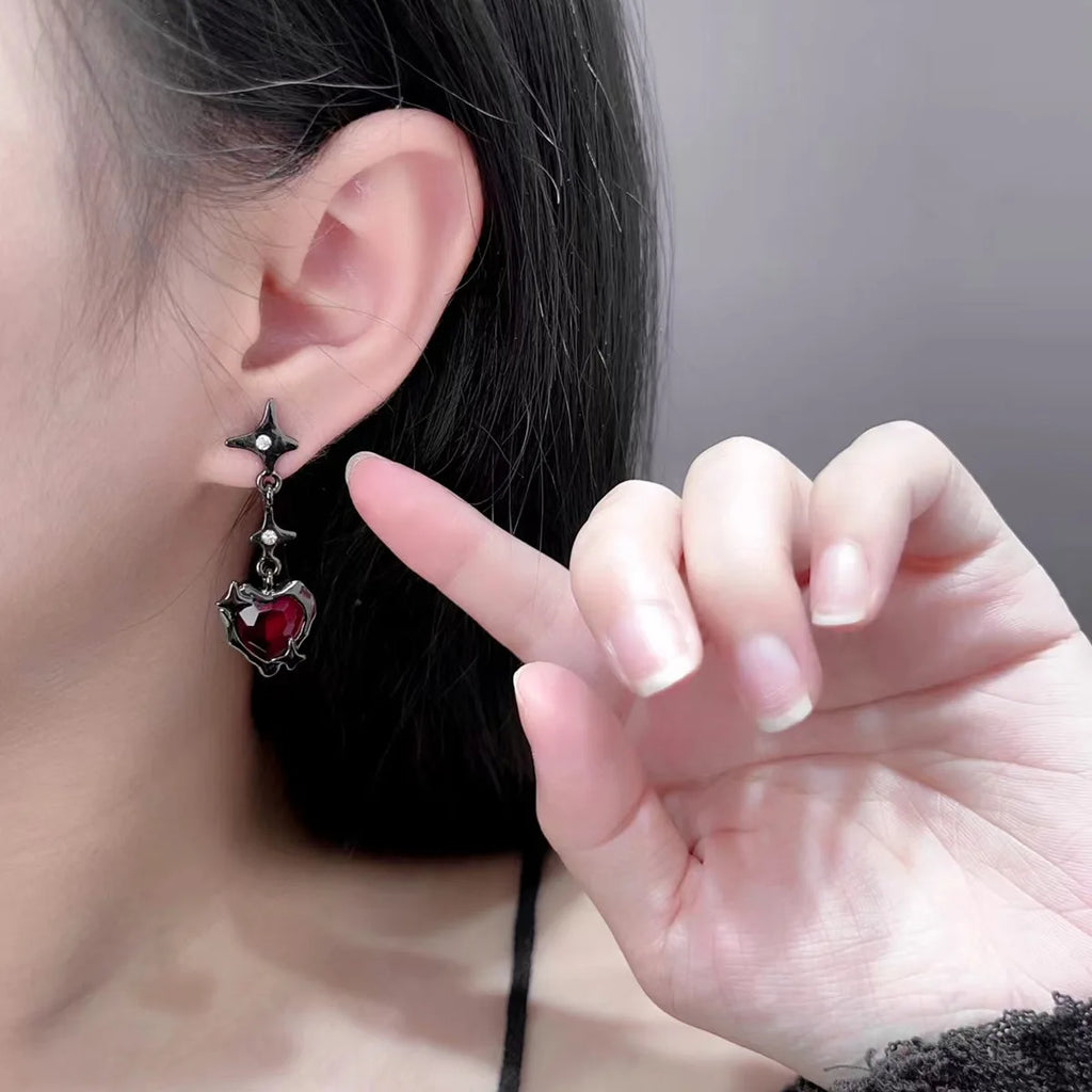 Red Star - Earrings