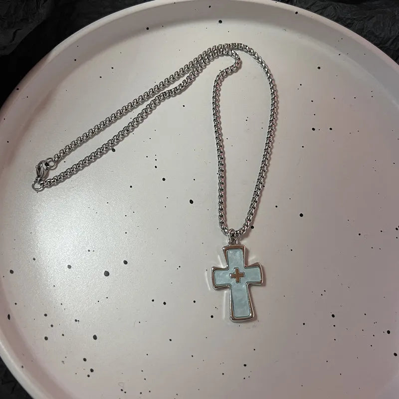 Sacred Edge Cross Necklaces