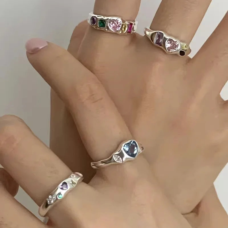 Cosmic Wishes Zircon Rings