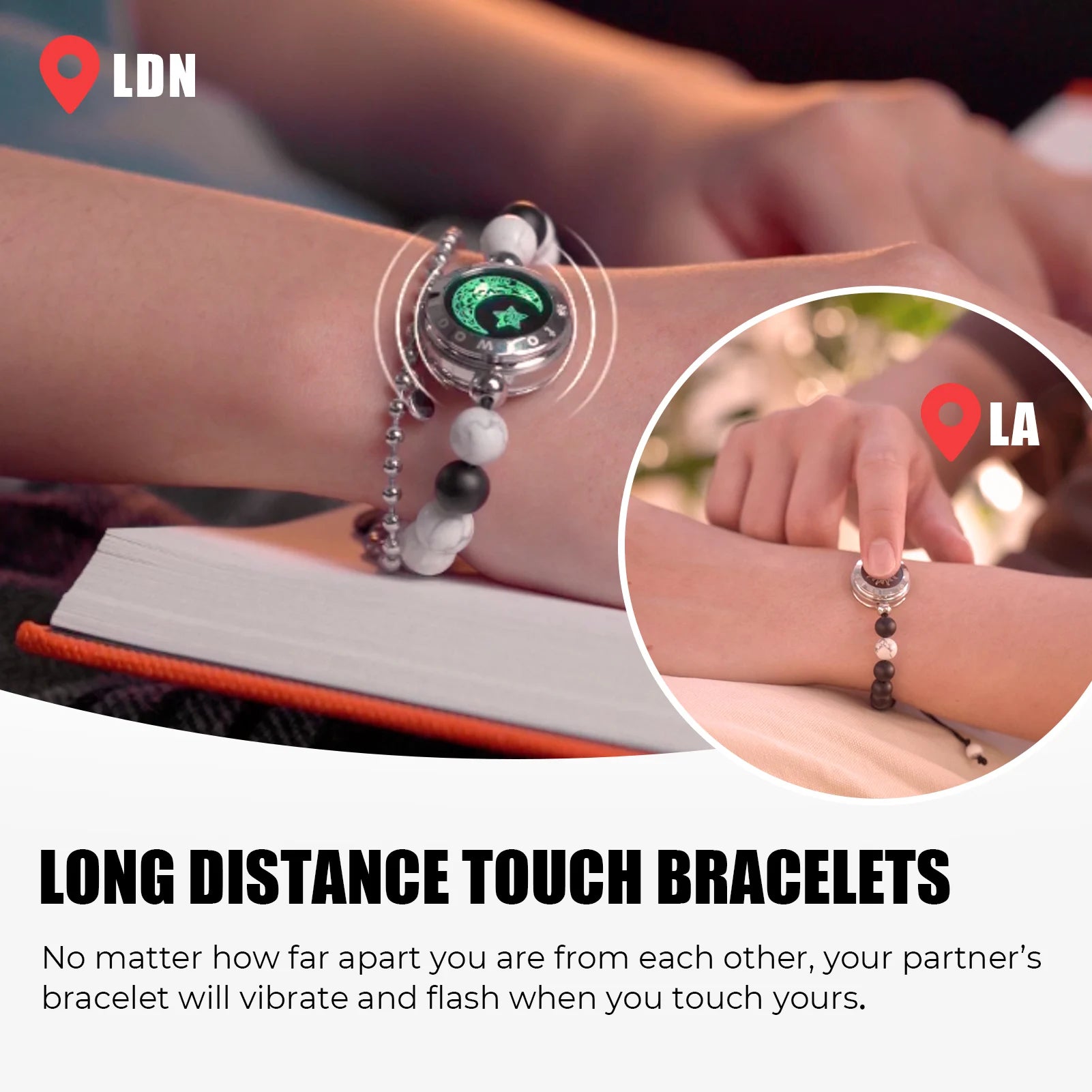Moon & Sun - Long Distance Bracelets