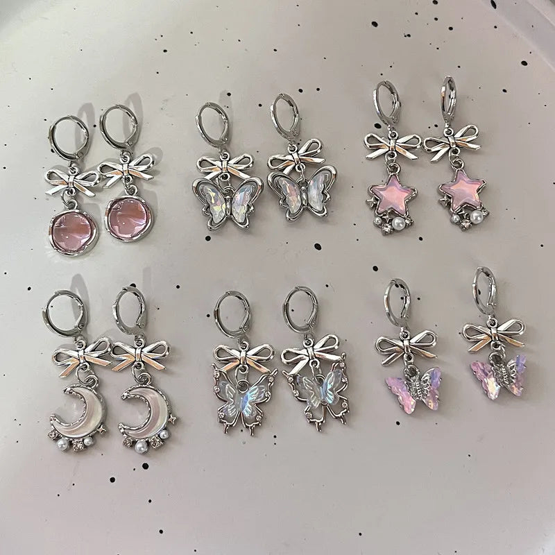 Sweet Serenade Bow Heart Studs