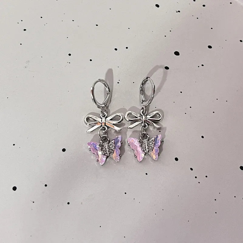 Sweet Serenade Bow Heart Studs
