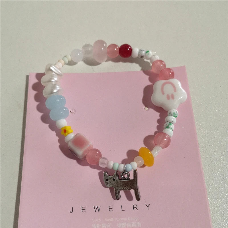 Butterfly Garden Beaded Bracelet