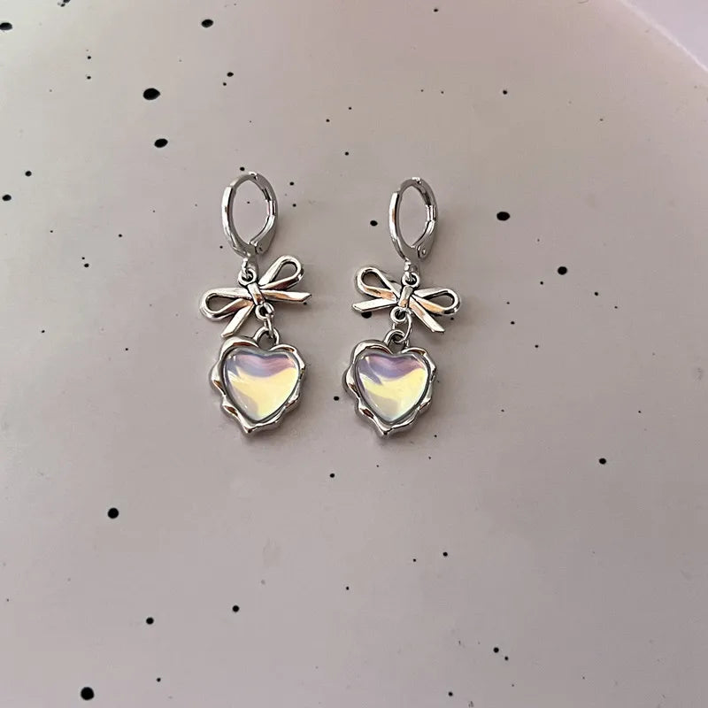 Ribbon Dreams Bow Charm Earrings