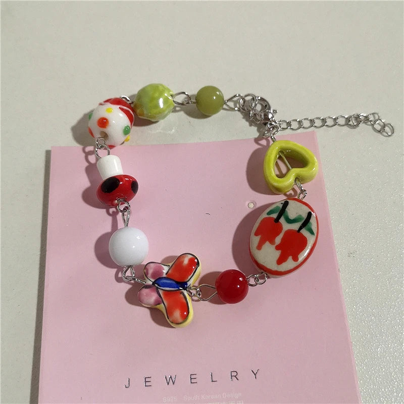 Butterfly Garden Beaded Bracelet