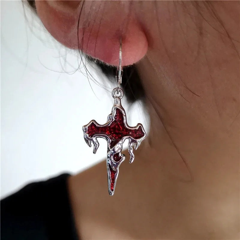 Cross My Heart - Earrings