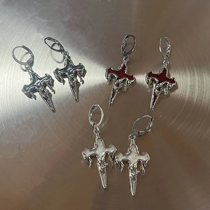 Cross My Heart - Earrings