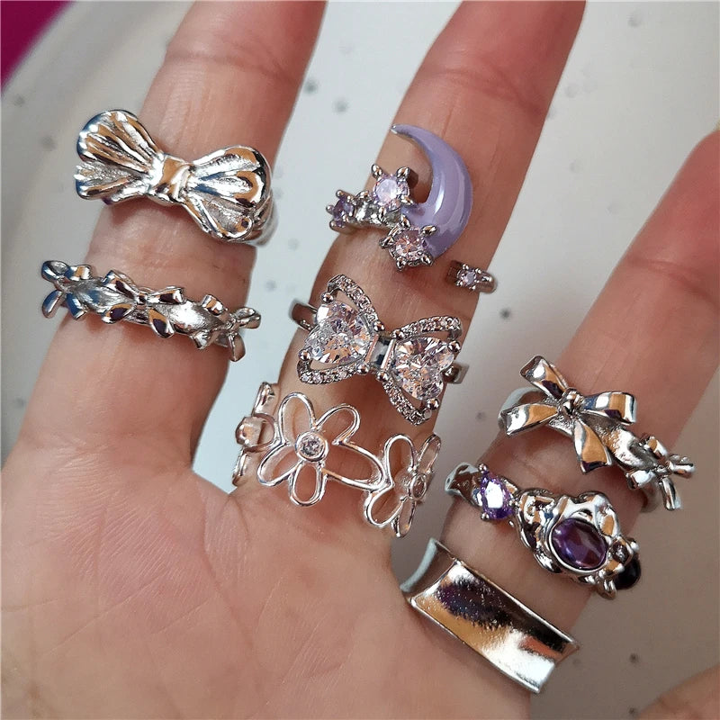 Emotions - 8 Pcs Ring Set