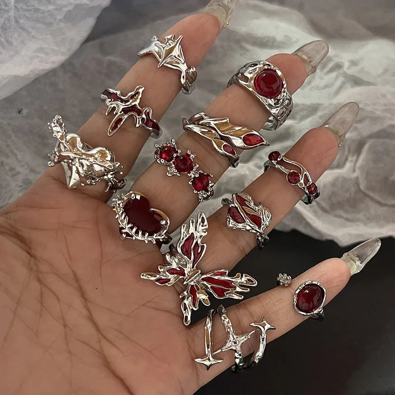 Crimson Enchantment Rings