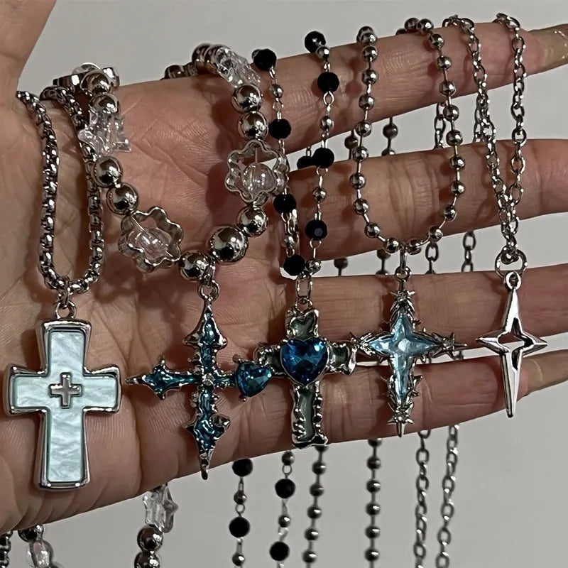 Sacred Edge Cross Necklaces