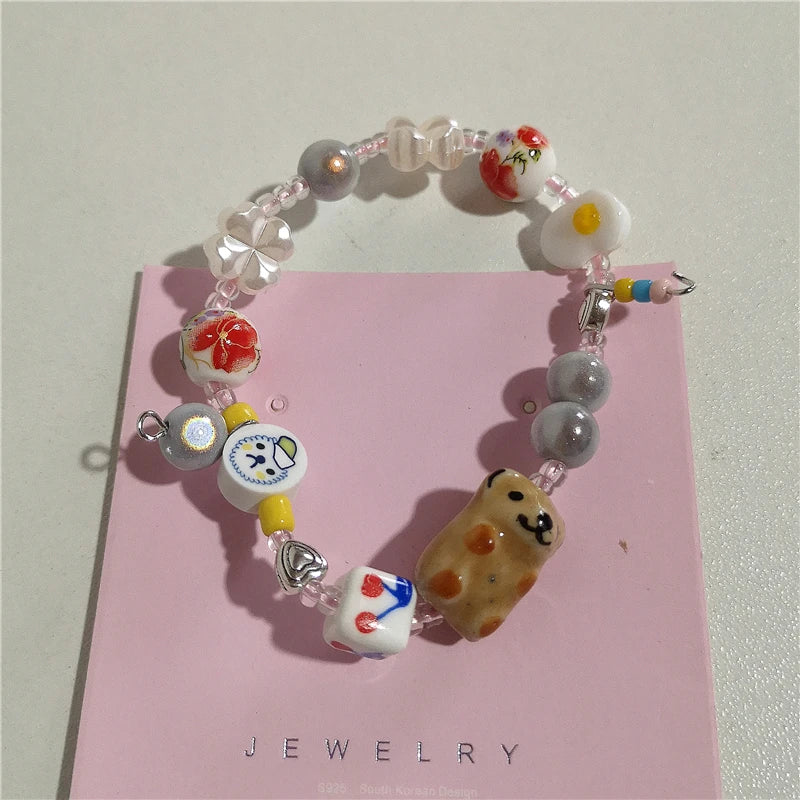 Butterfly Garden Beaded Bracelet