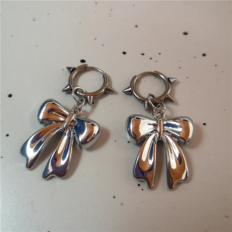 Rebel Spirit Charm Hoops