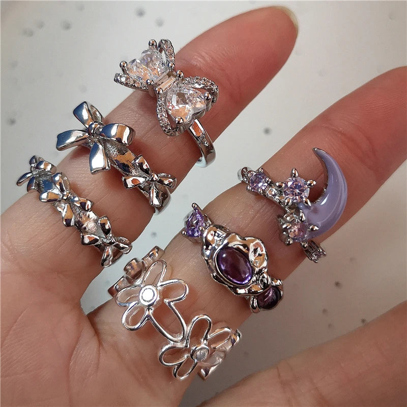 Emotions - 8 Pcs Ring Set