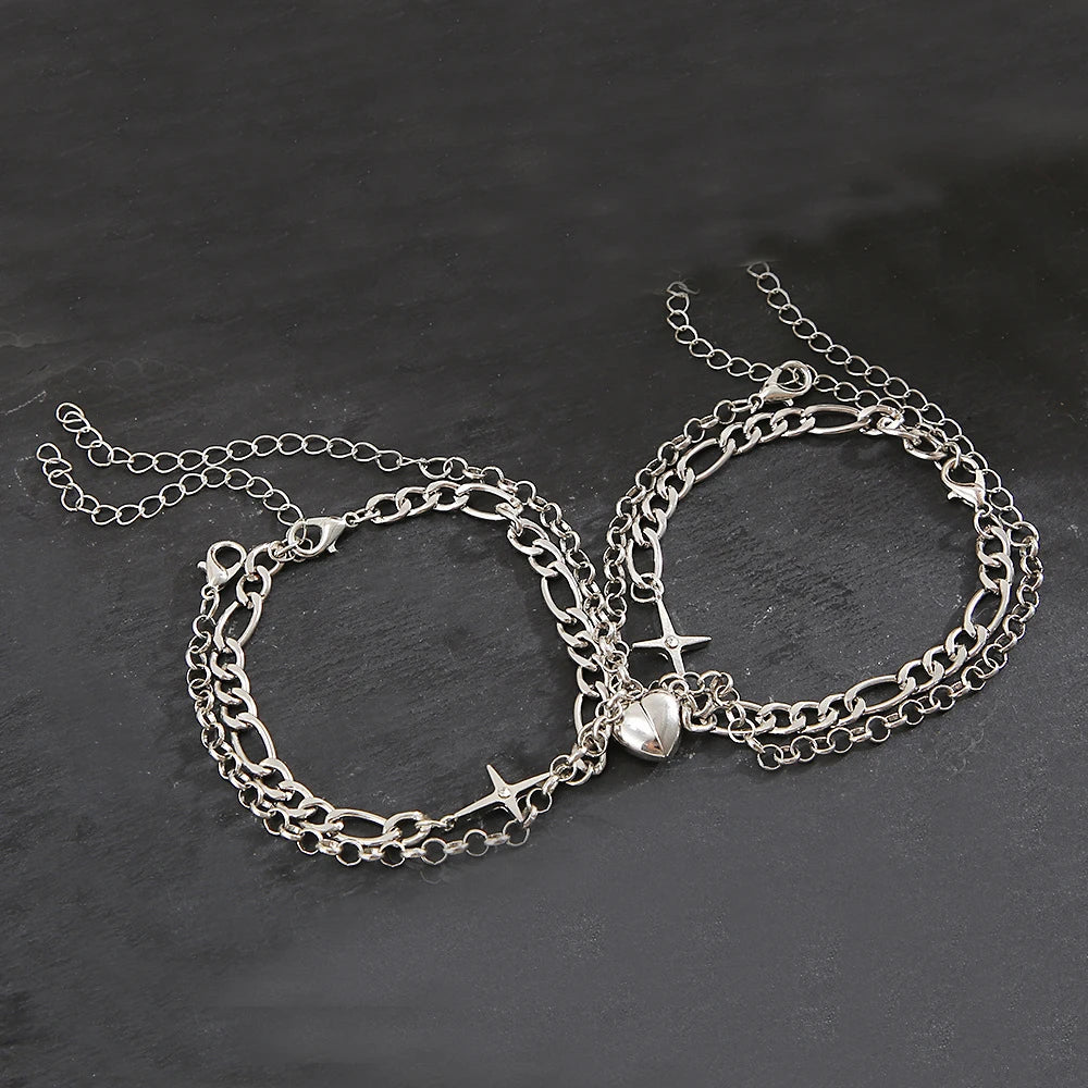 Locked Heart - Couple Bracelet