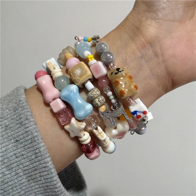 Butterfly Garden Beaded Bracelet