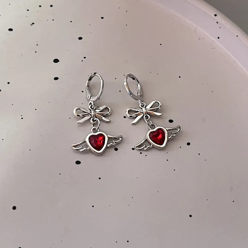Ribbon Dreams Bow Charm Earrings