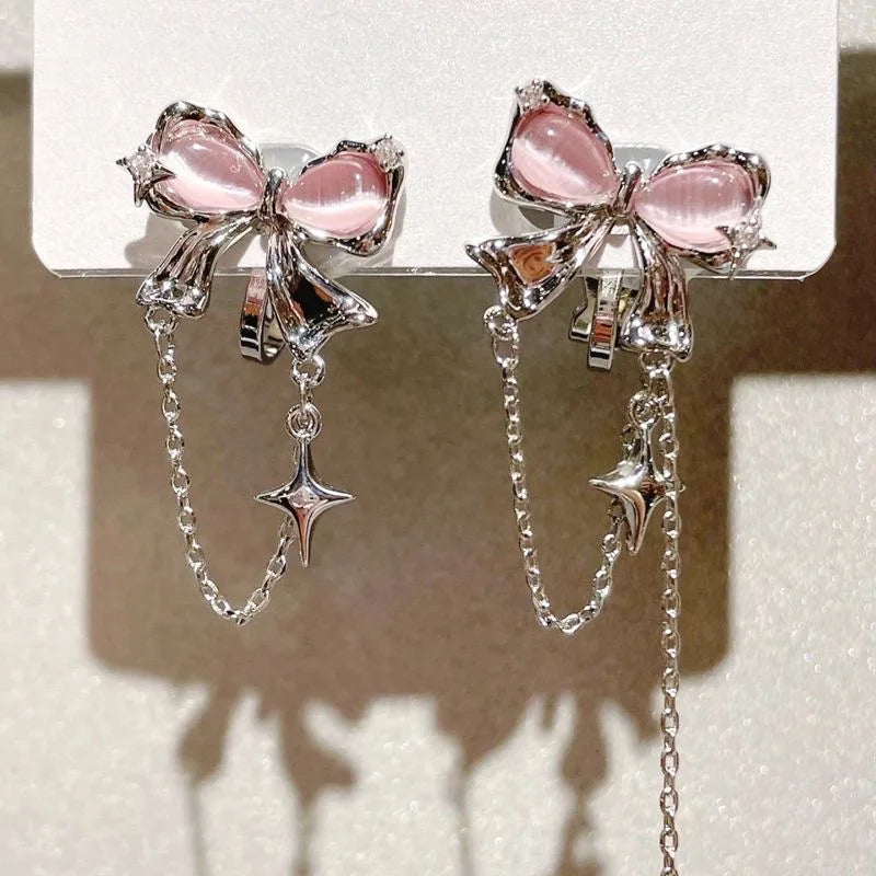Bowknot Star - Earrings