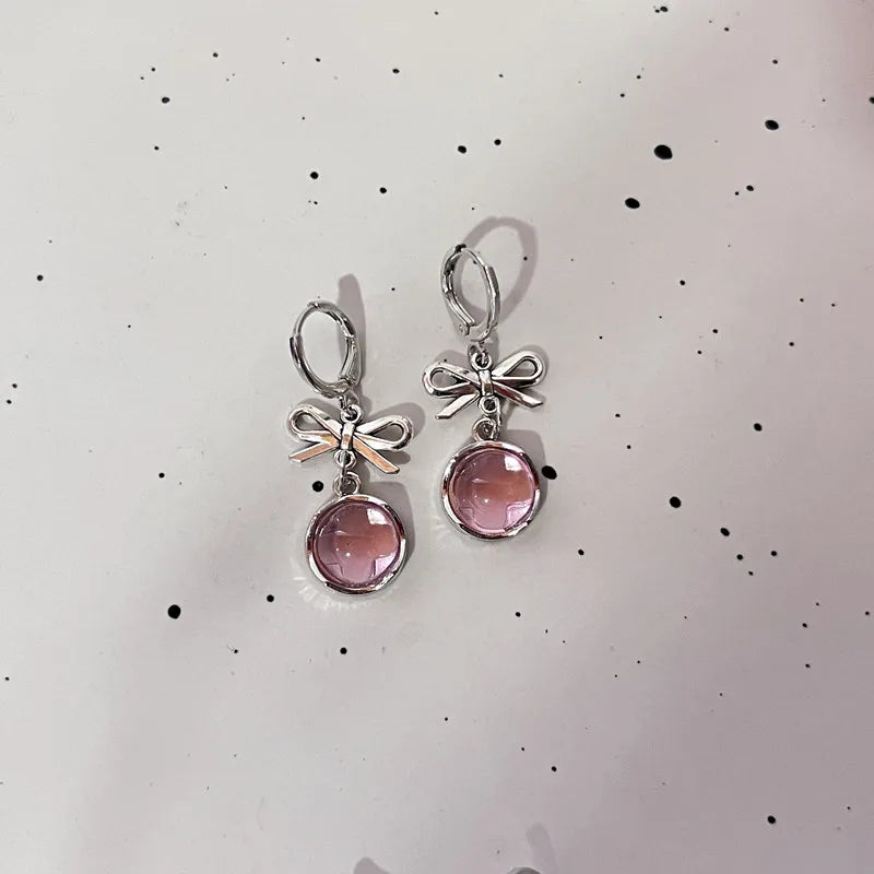 Sweet Serenade Bow Heart Studs