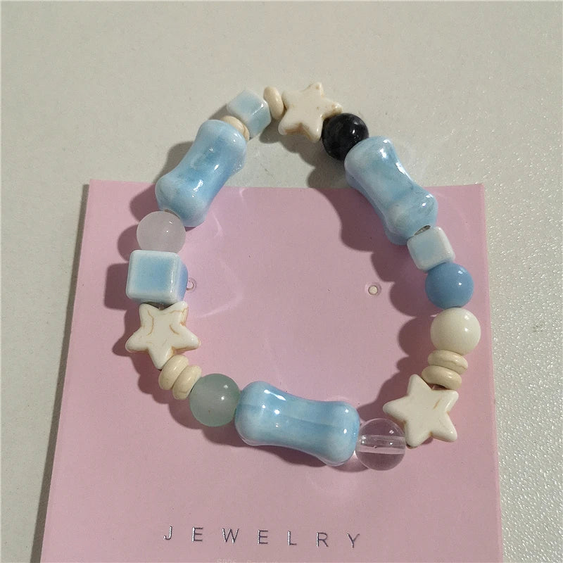Butterfly Garden Beaded Bracelet