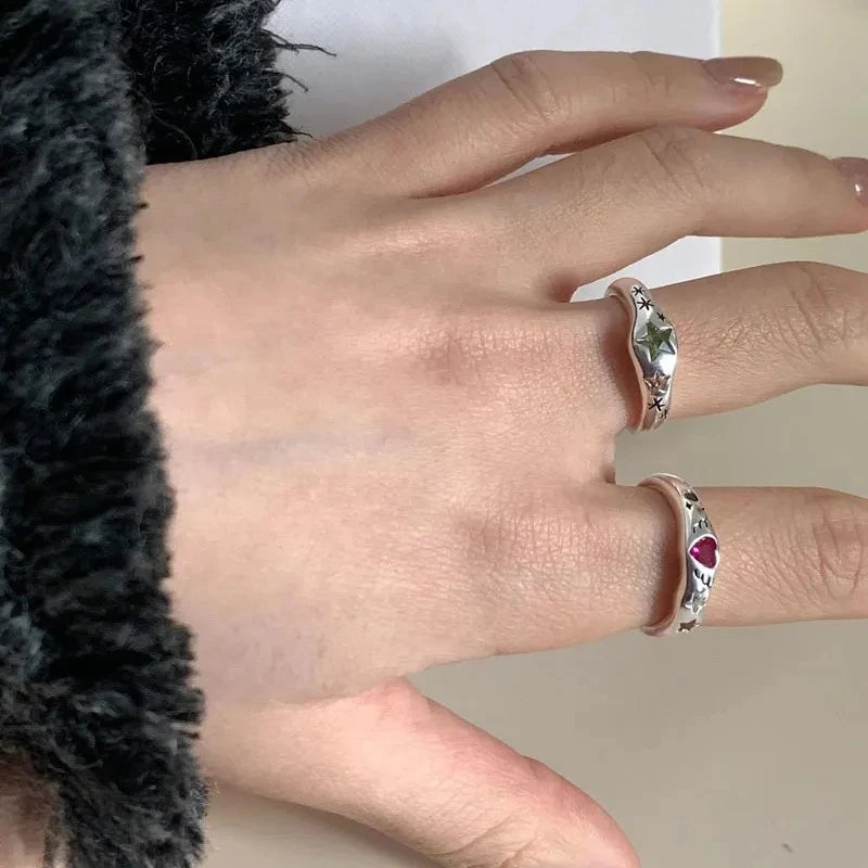 Cosmic Wishes Zircon Rings