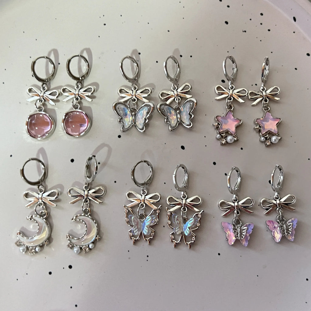 Sweet Serenade Bow Heart Studs
