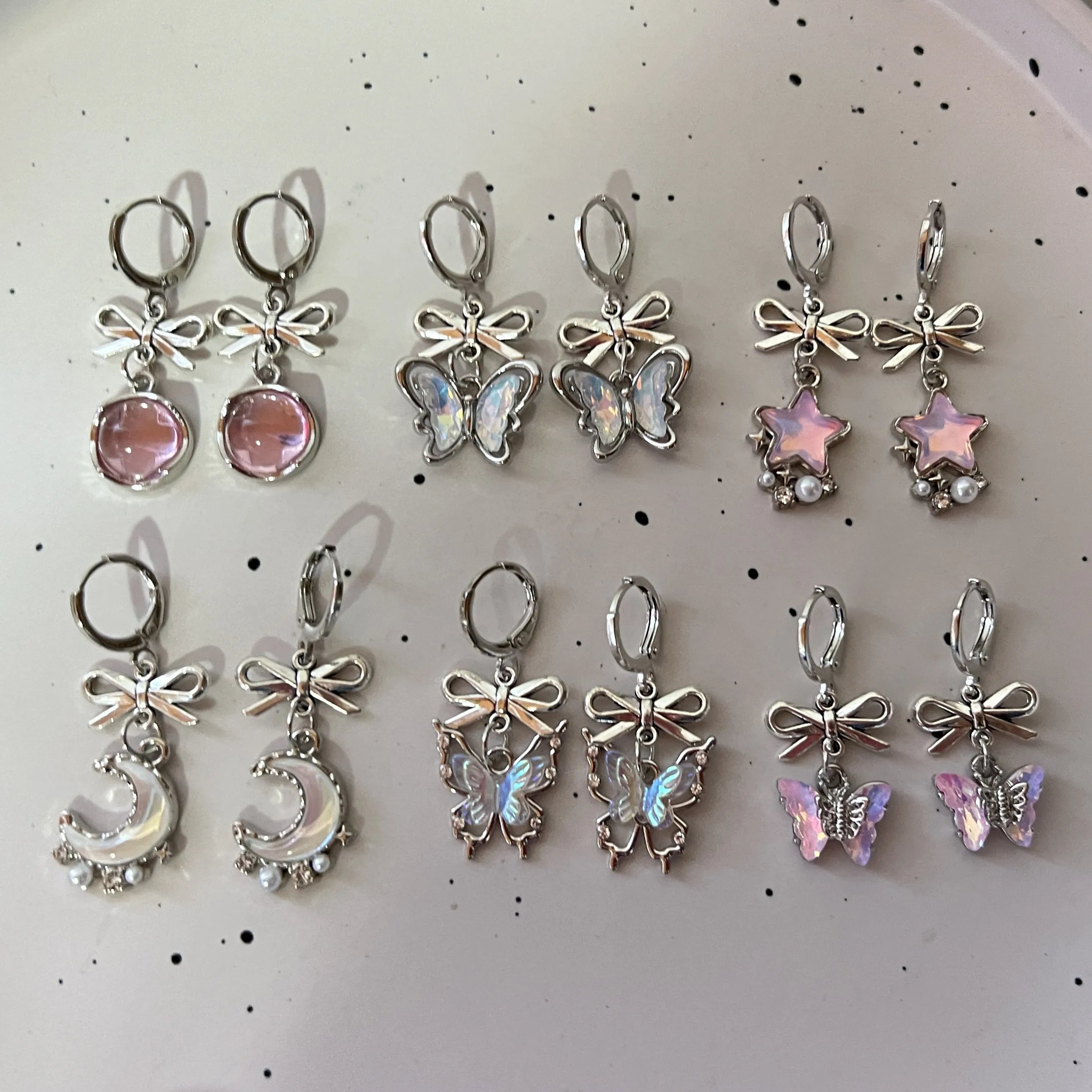 Sweet Serenade Bow Heart Studs