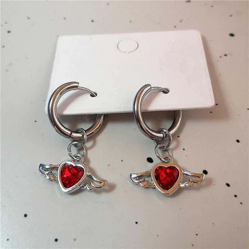 Enchanted Wings Charm Hoops