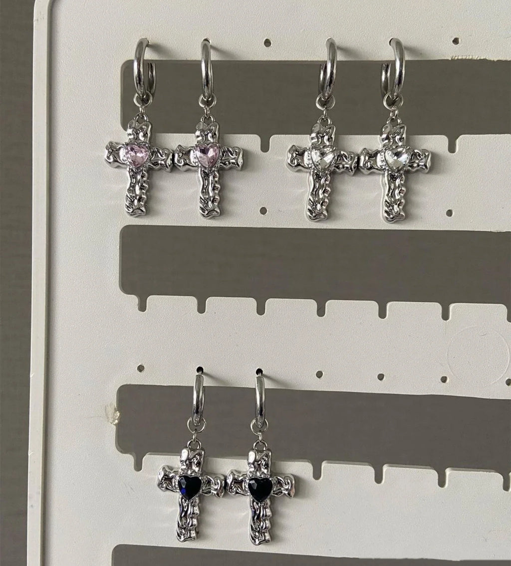 New Me - Cross Earrings