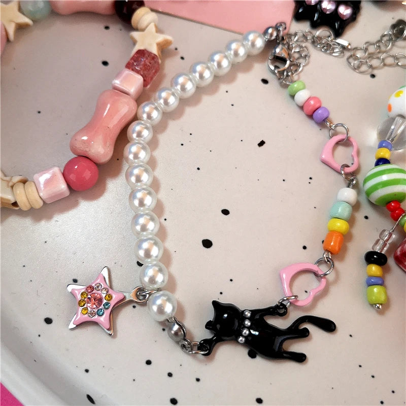 Midnight Meow Charm Bracelet