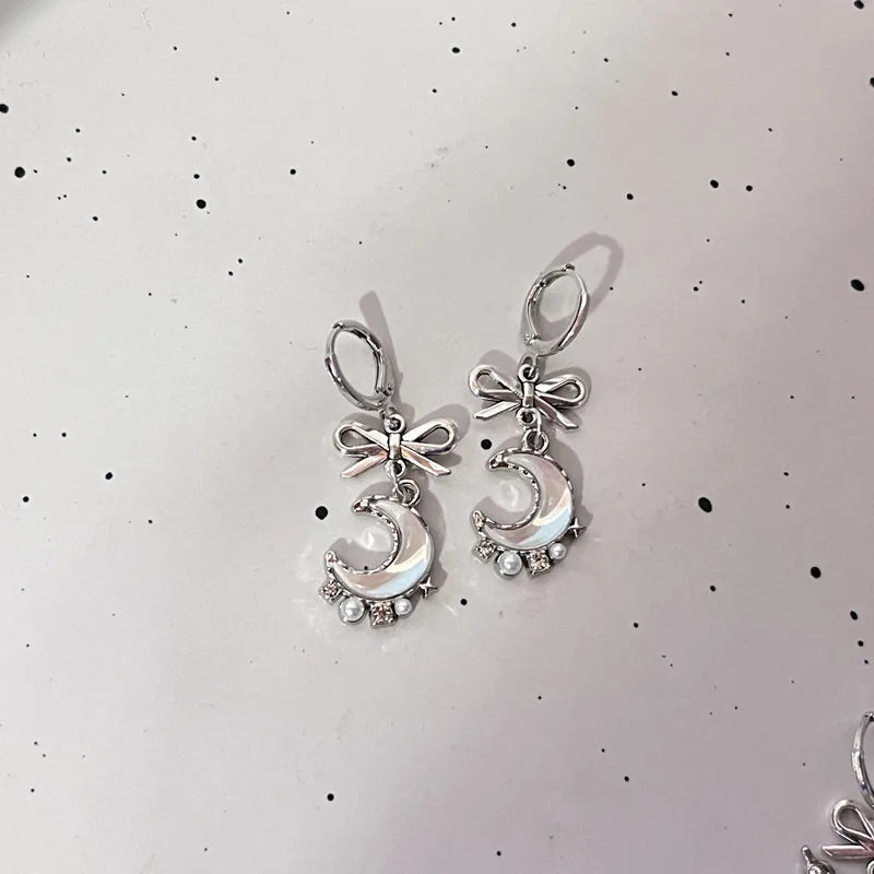Sweet Serenade Bow Heart Studs