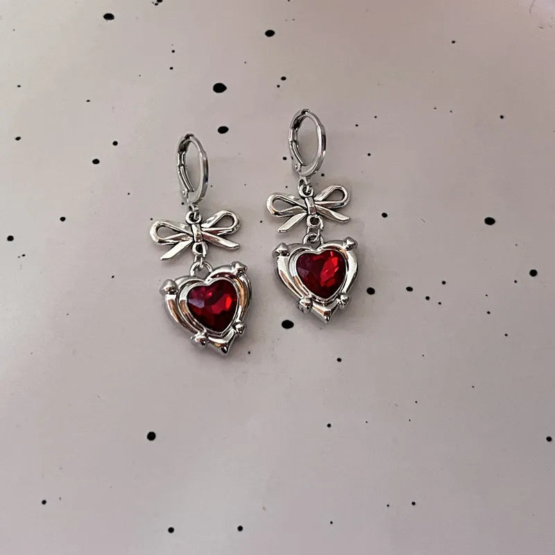 Ribbon Dreams Bow Charm Earrings