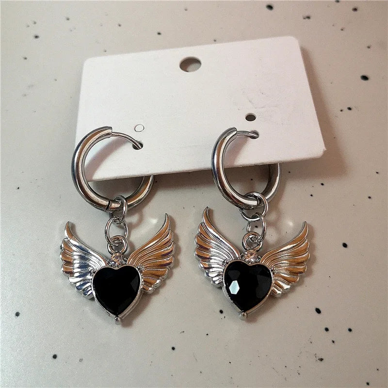 Enchanted Wings Charm Hoops