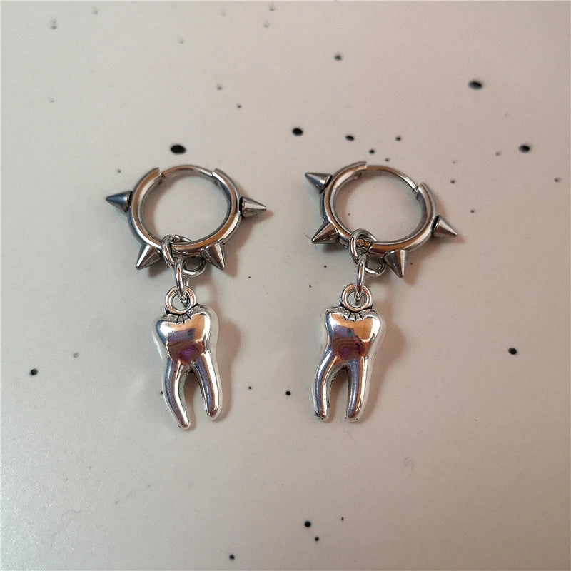 Rebel Spirit Charm Hoops