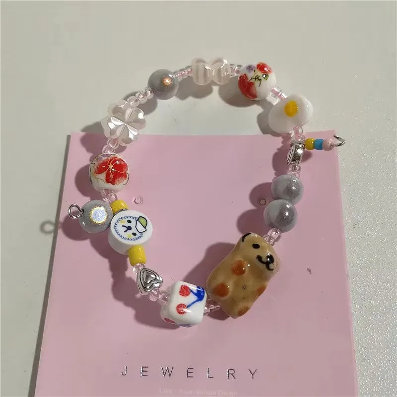 Butterfly Garden Beaded Bracelet