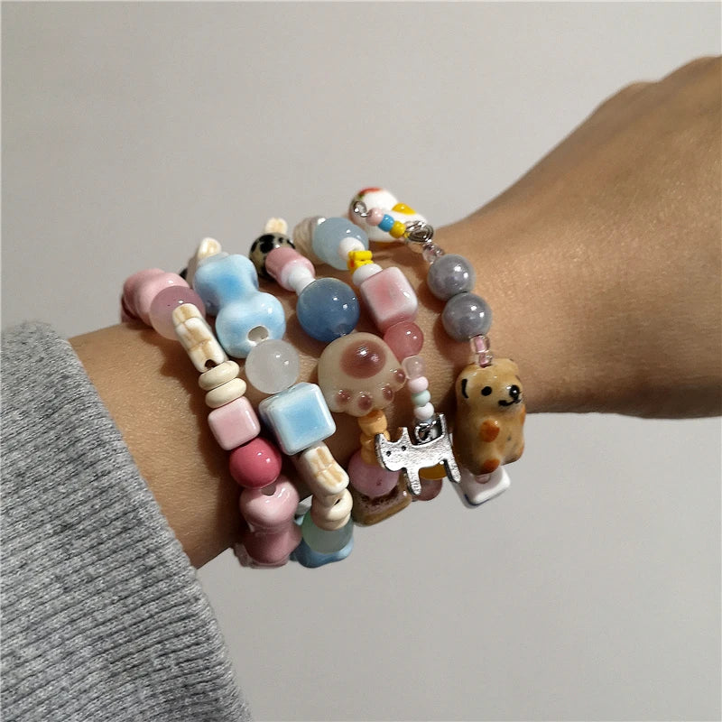 Butterfly Garden Beaded Bracelet