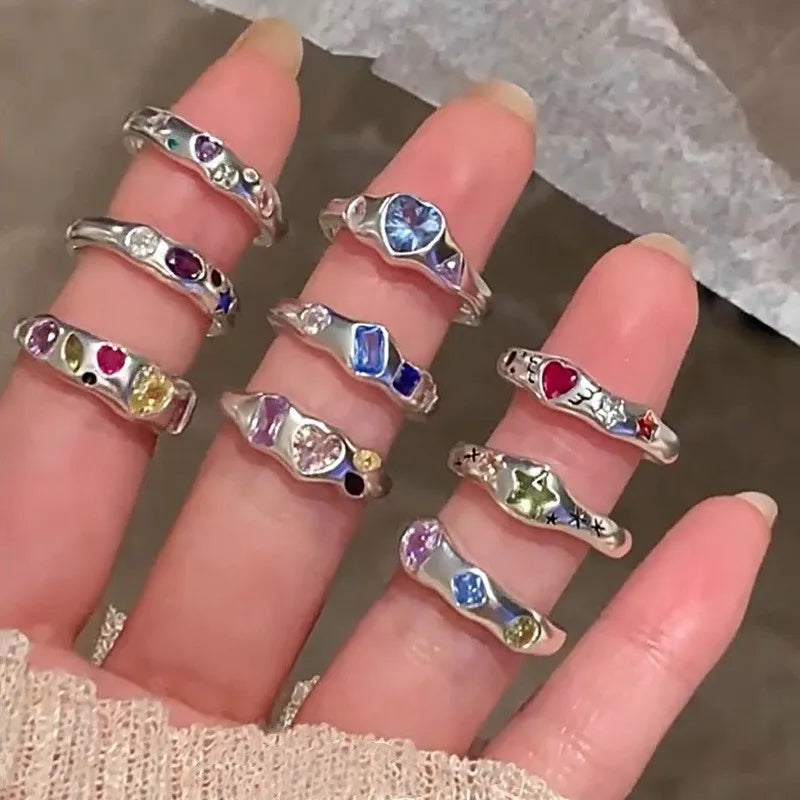 Cosmic Wishes Zircon Rings