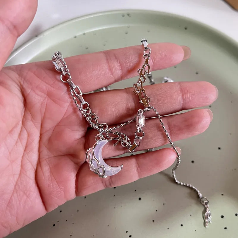 Lunar Whisper Celestial Pendant Collection