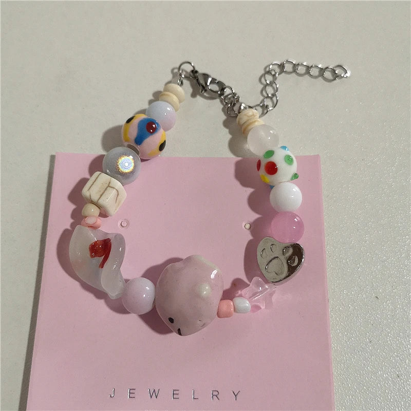 Butterfly Garden Beaded Bracelet