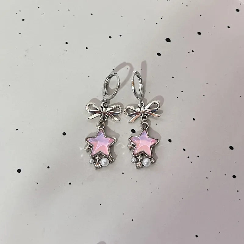 Sweet Serenade Bow Heart Studs