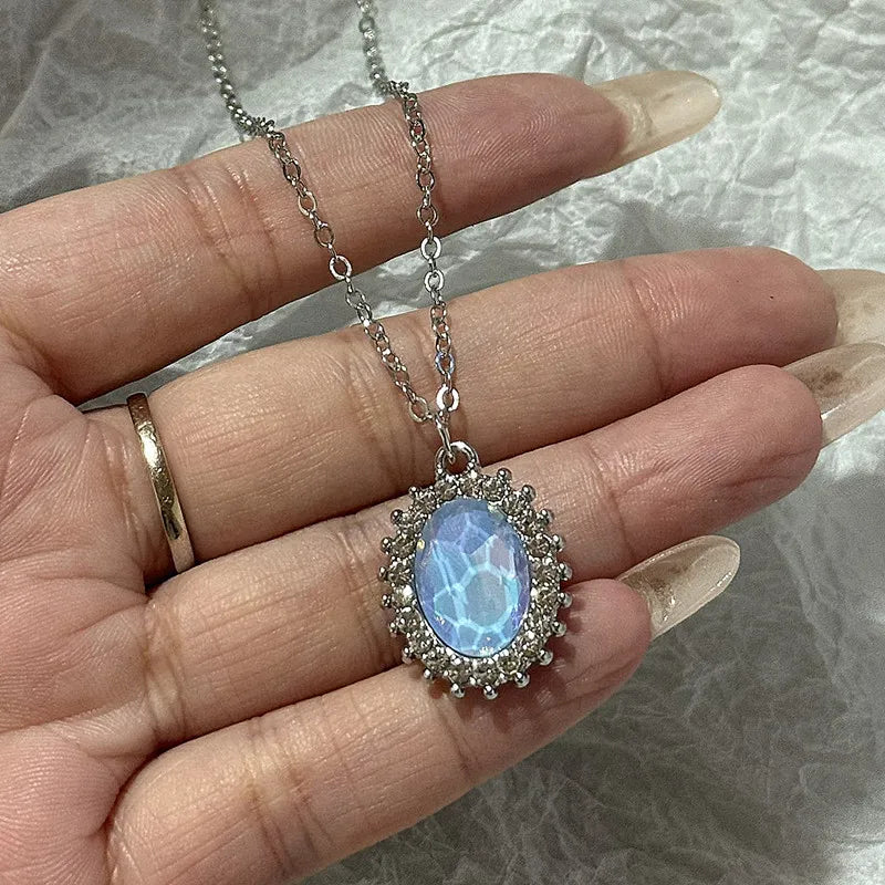 Azure Dreams Crystal Pendant