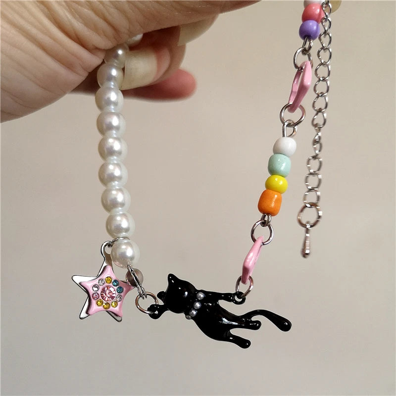 Midnight Meow Charm Bracelet