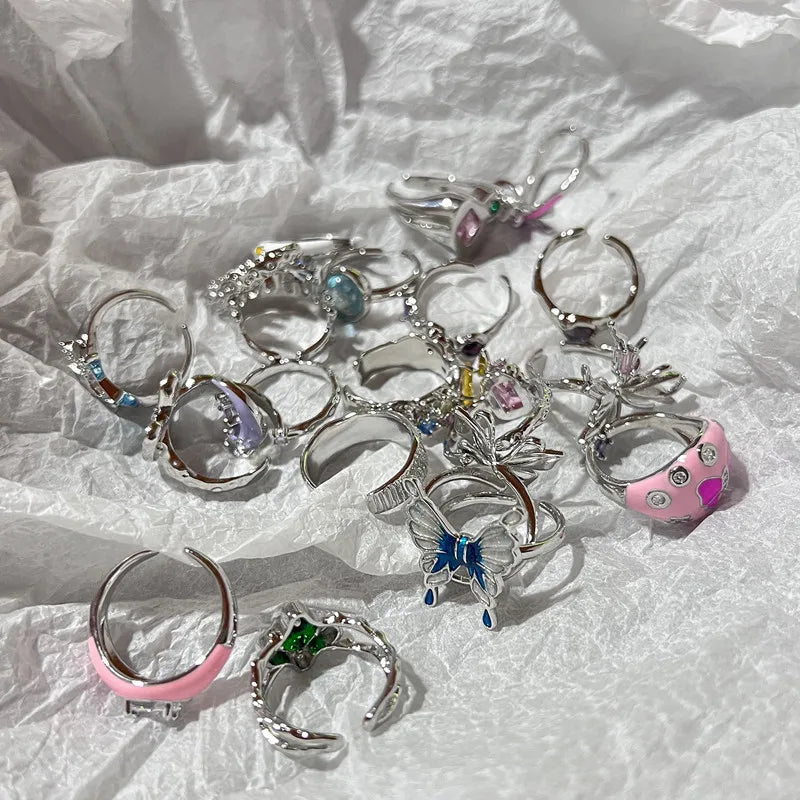 Butterfly Dreams Enamel Rings