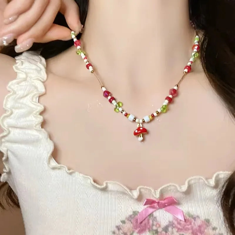 Whimsy Garden Beaded Choker